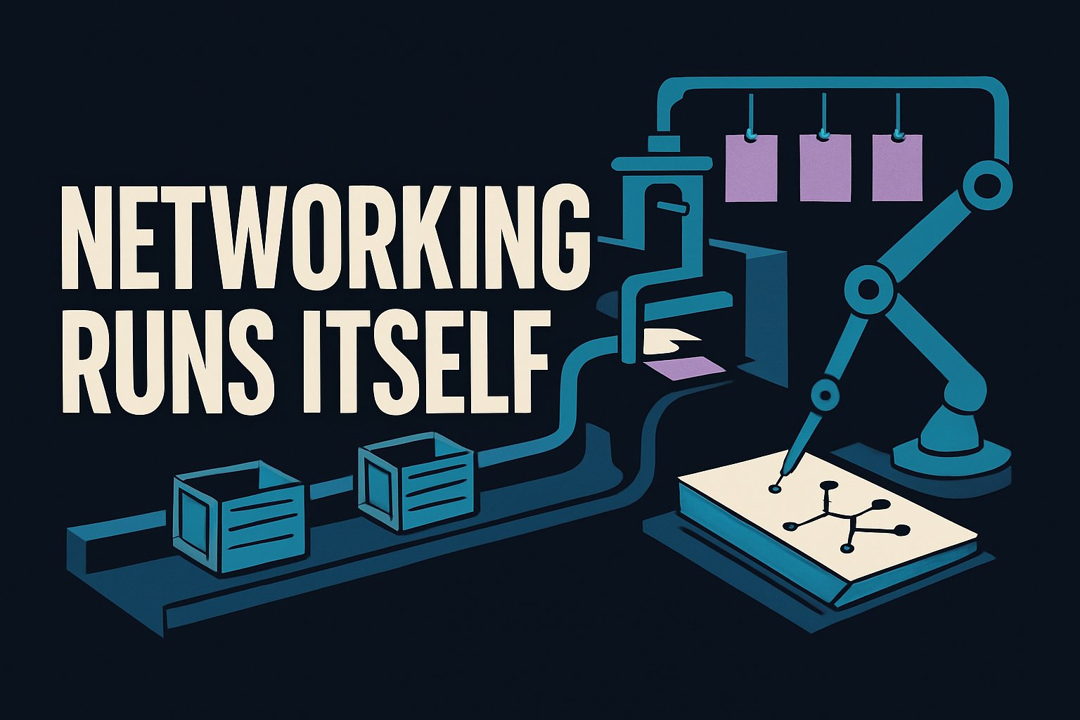 Cover illustration: My Networking Runs Itself: The LinkedIn Pipeline That Grew My Reach While I Slept