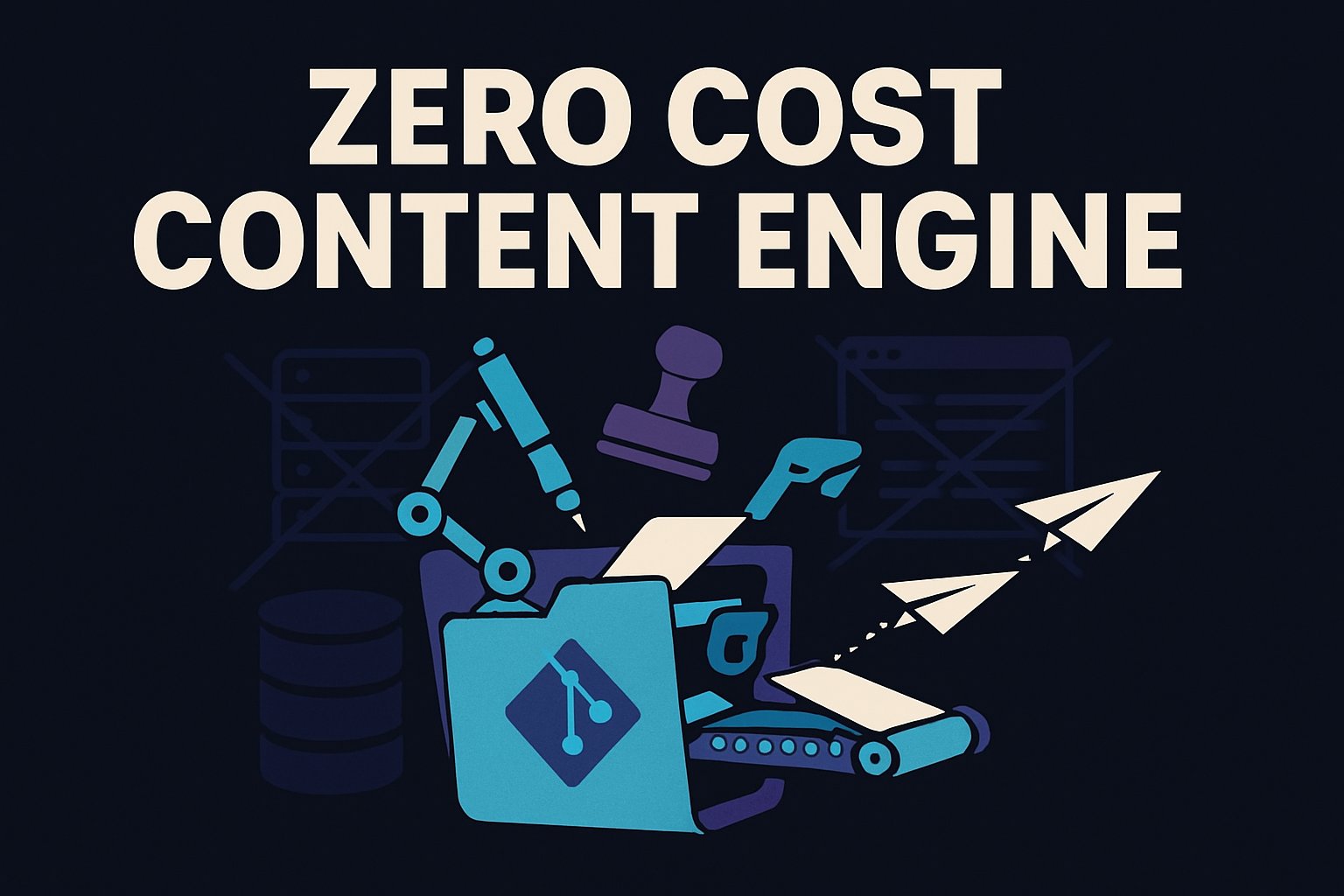 Cover illustration: The $0 Content Engine: My Blog Writes, Commits, and Deploys Itself Twice a Week